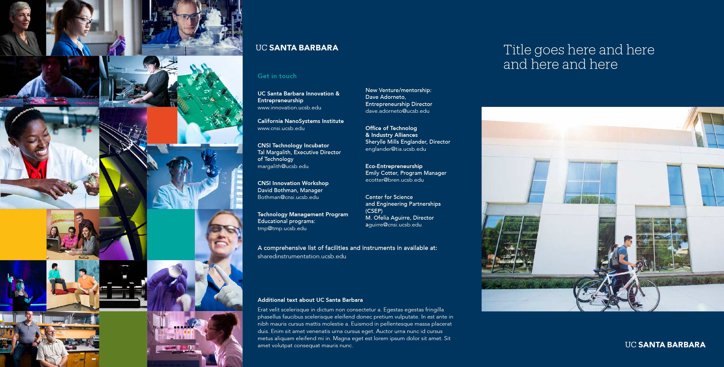 Tri-fold brochure template